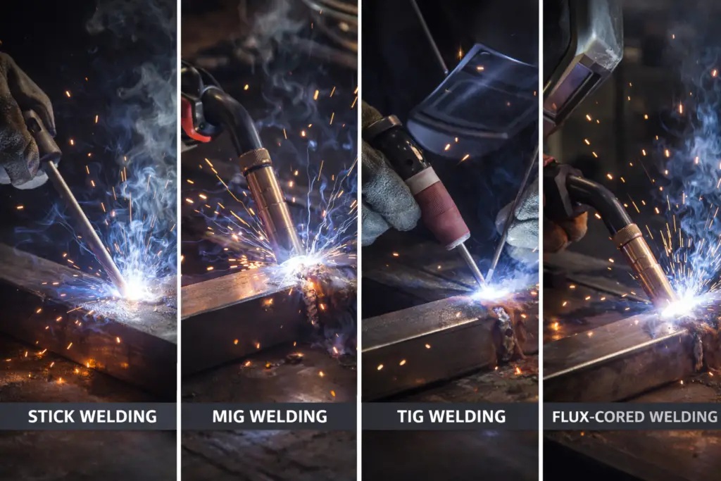 Comparing different welding techniques