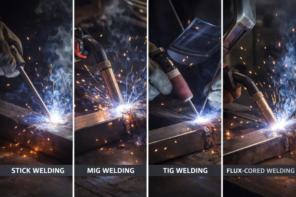 Comparing different welding techniques