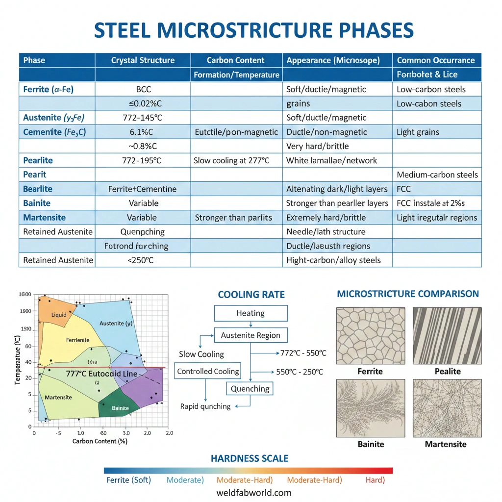 Steel Microstructure Phases