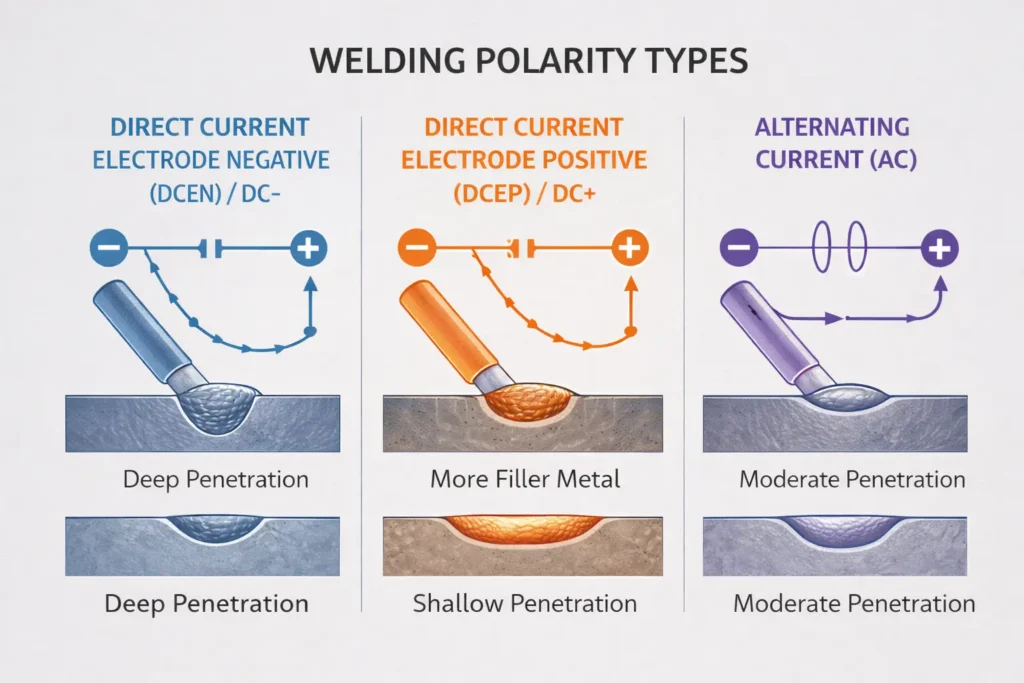 Welding parameter interaction graph