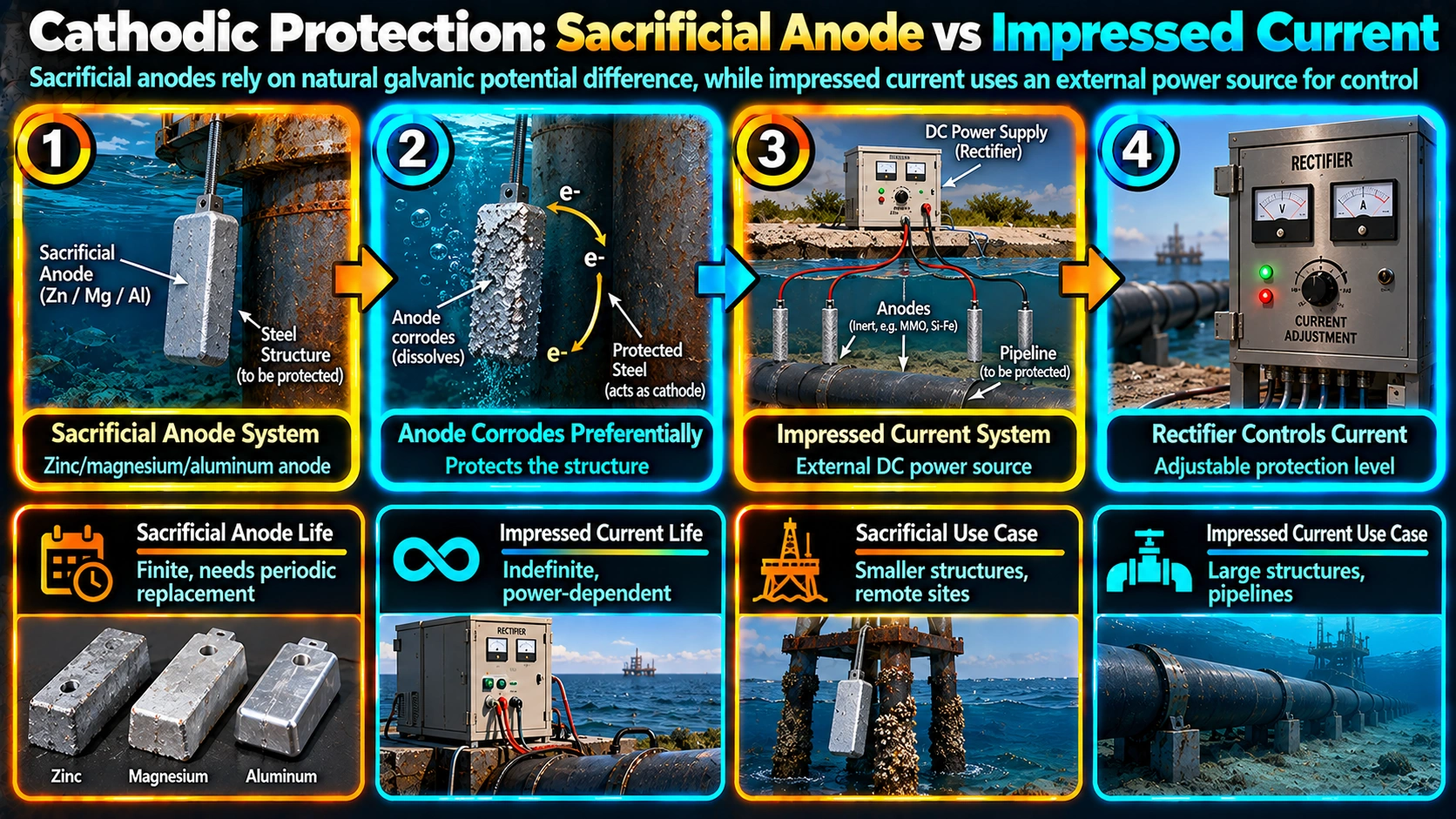 Cathodic Protection: Sacrificial Anode vs Impressed Current