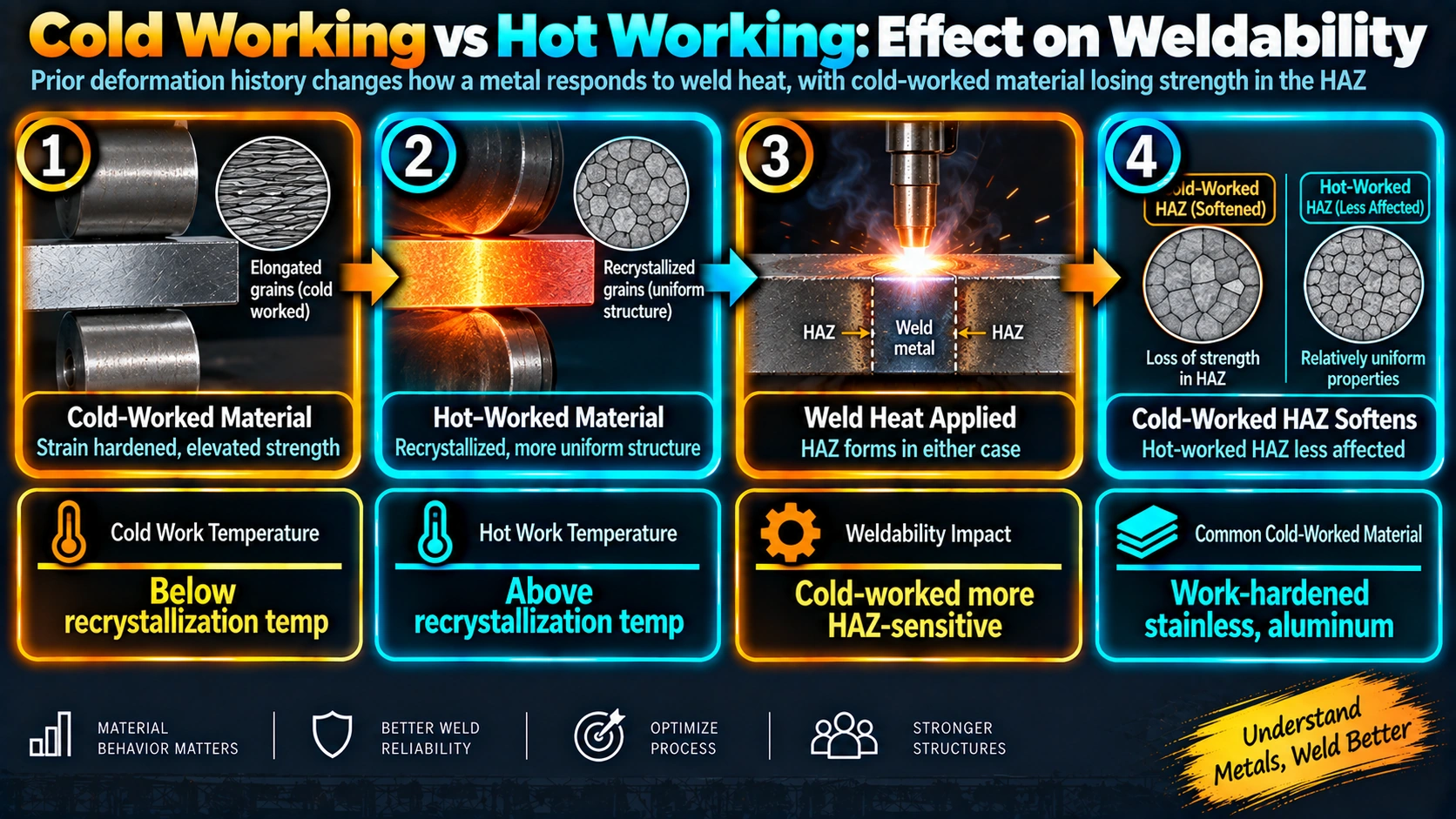 Cold Working vs Hot Working: Effect on Weldability