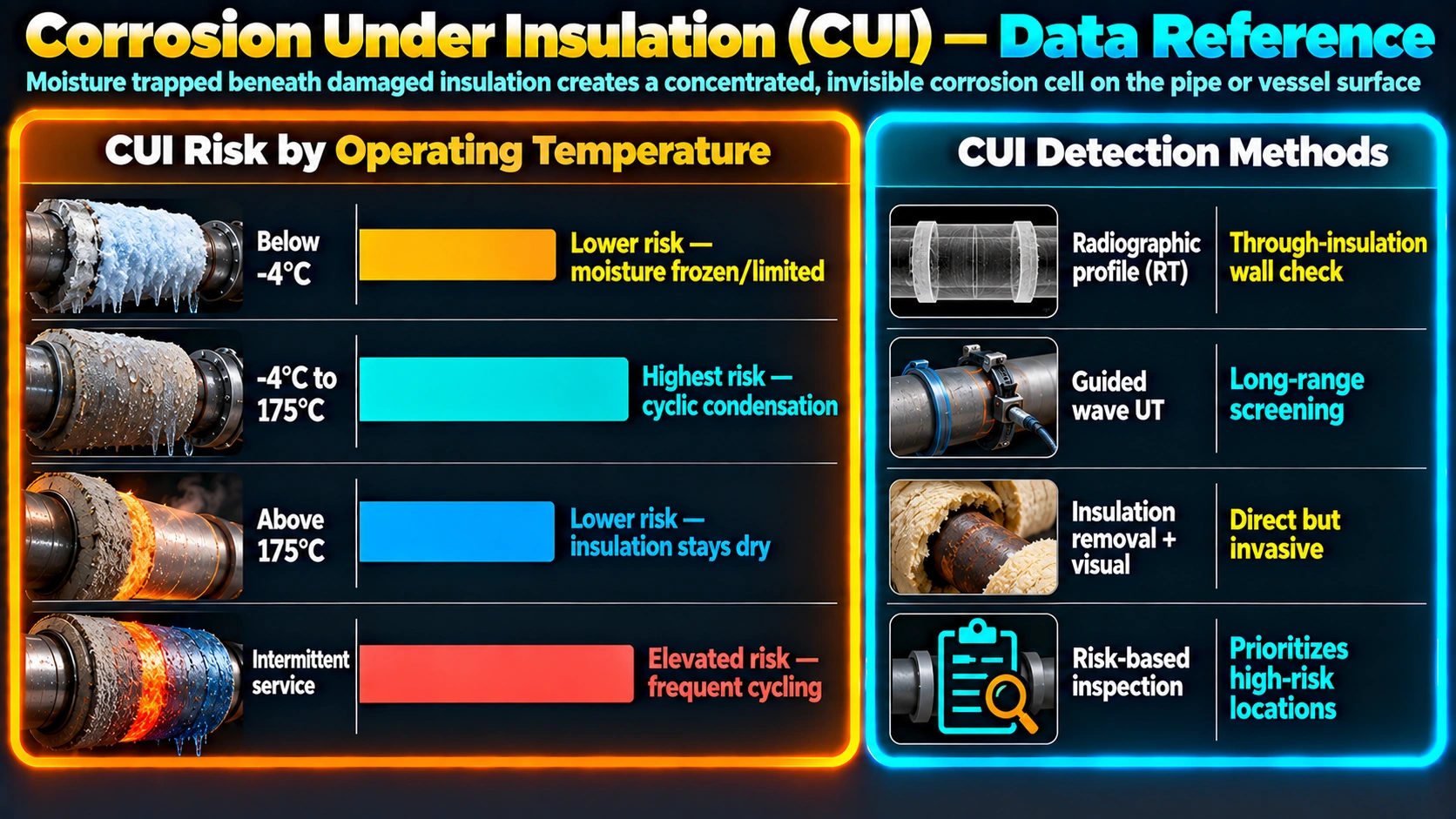 Corrosion Under Insulation (CUI) — Data Reference