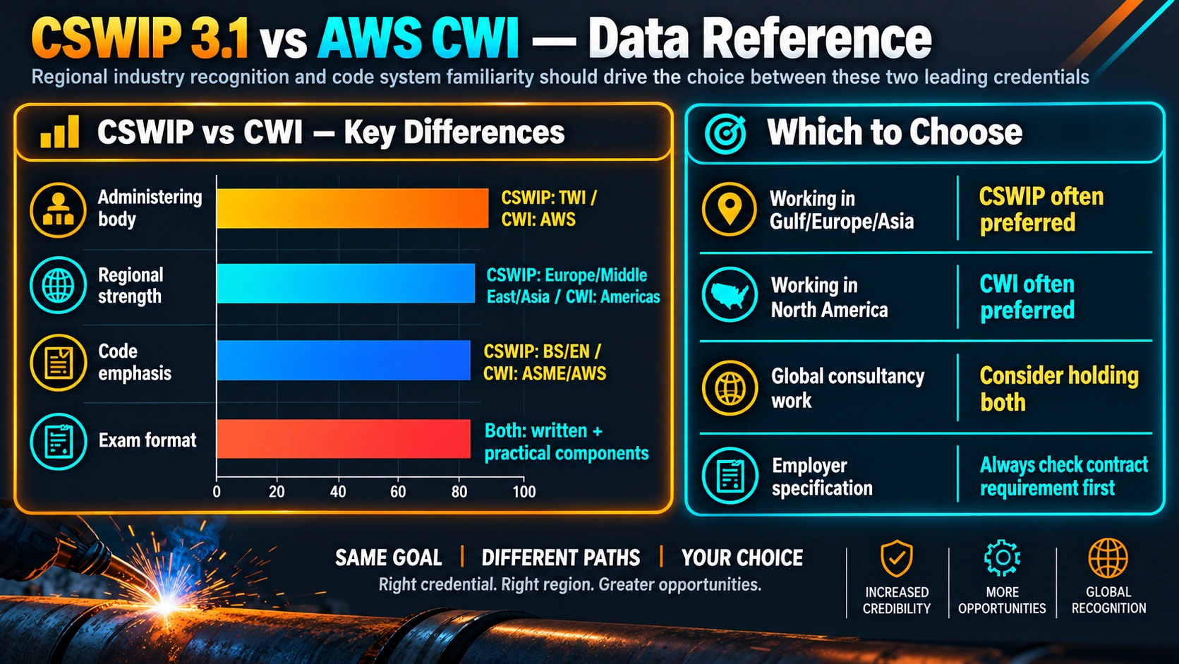 CSWIP 3.1 vs AWS CWI — Data Reference
