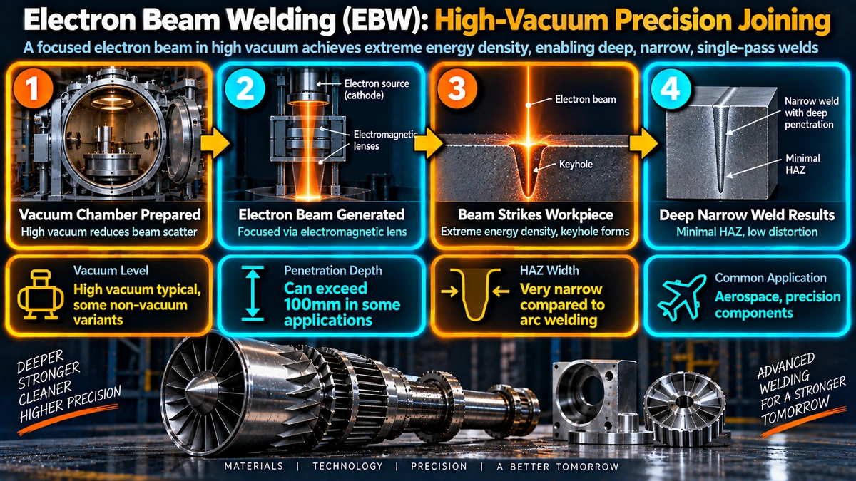 Electron beam welding high vacuum precision joining process