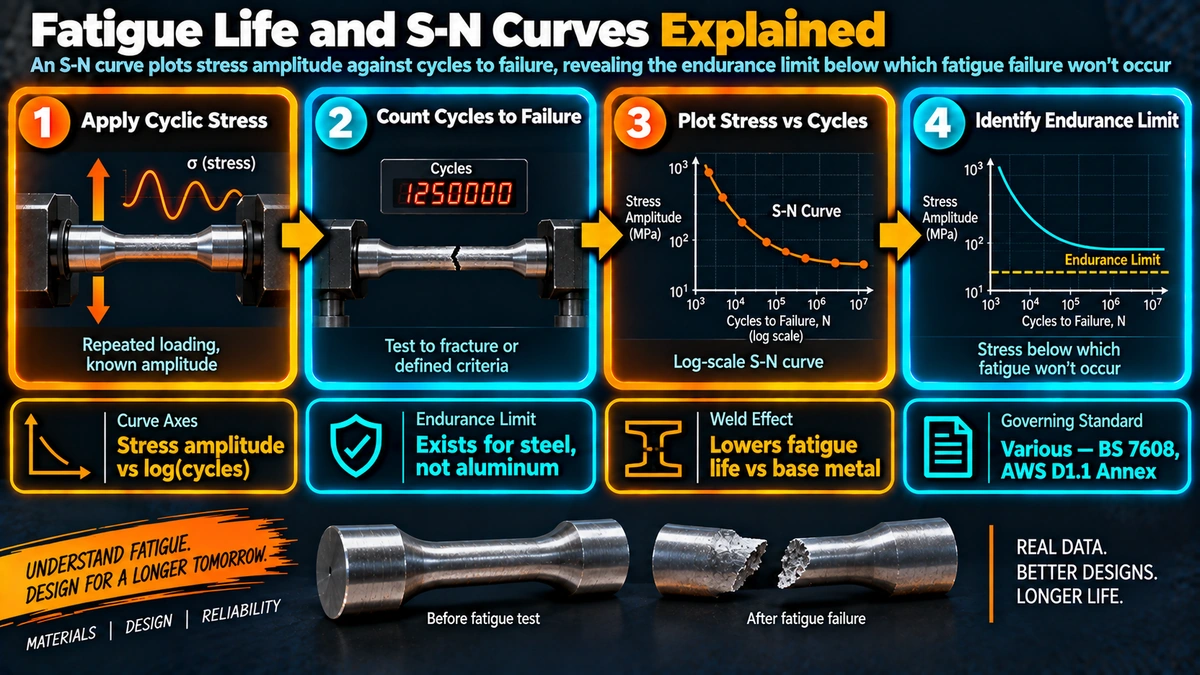 Fatigue testing process and S-N curve development