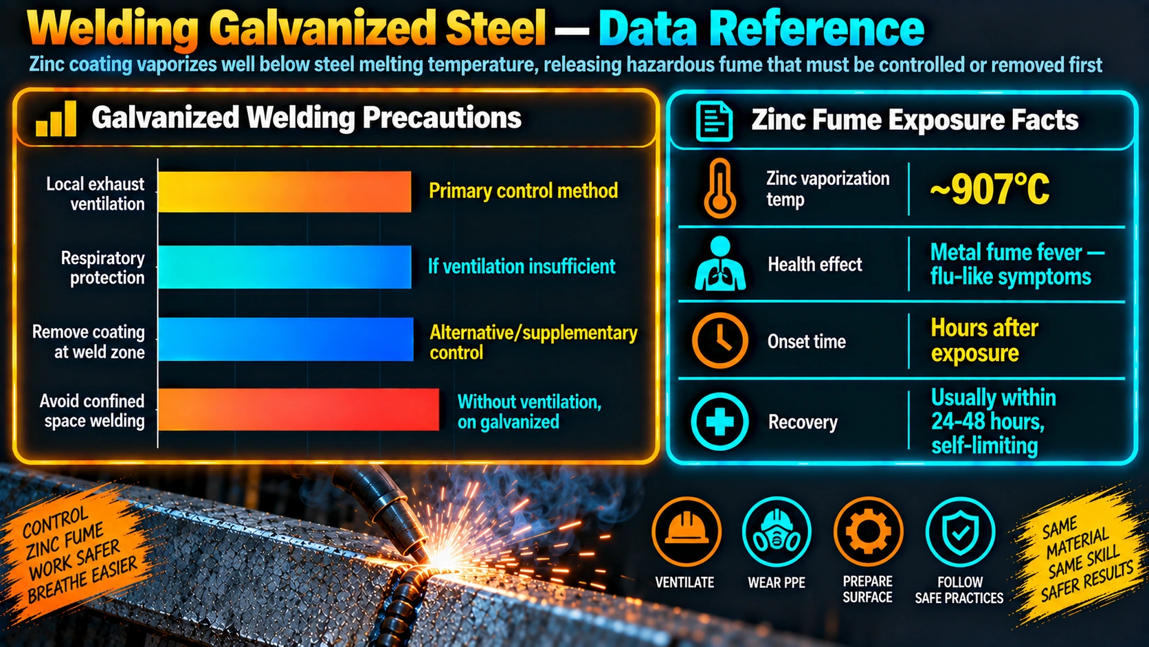 Welding Galvanized Steel — Data Reference