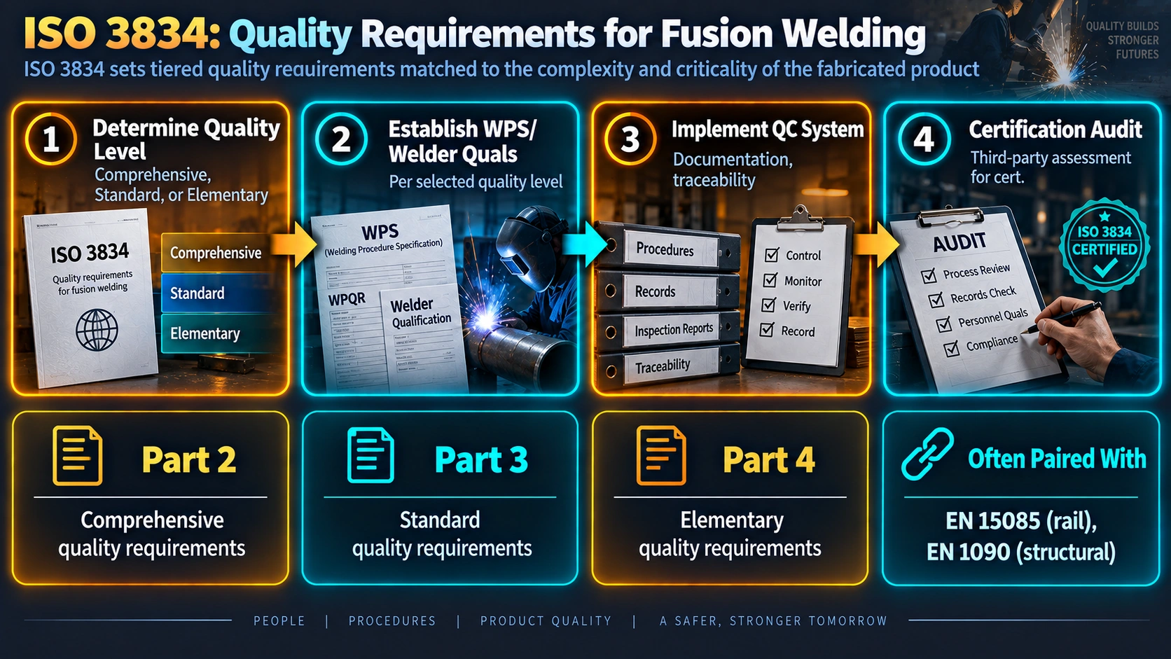 ISO 3834 welding quality management system implementation process