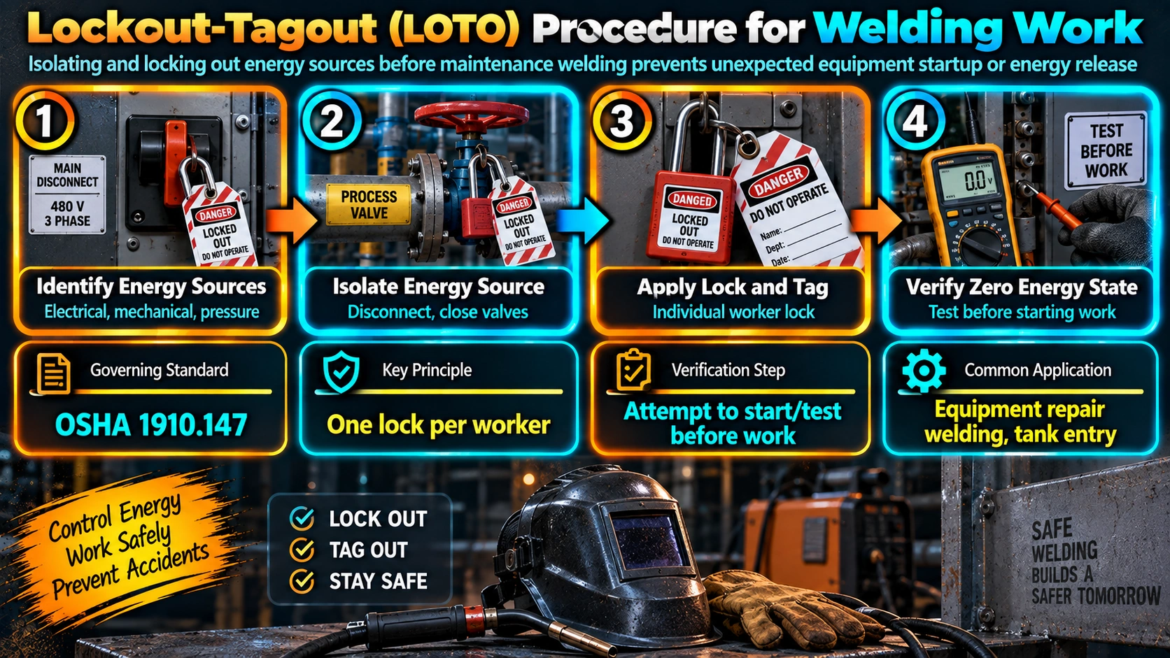 Lockout-Tagout (LOTO) Procedure for Welding Work