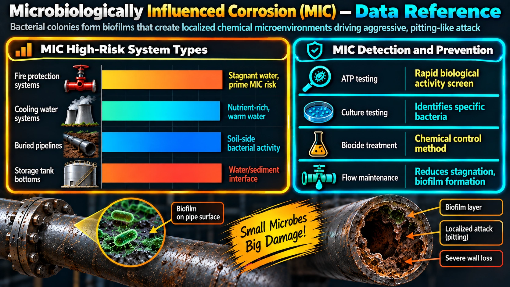 Microbiologically Influenced Corrosion (MIC) — Data Reference