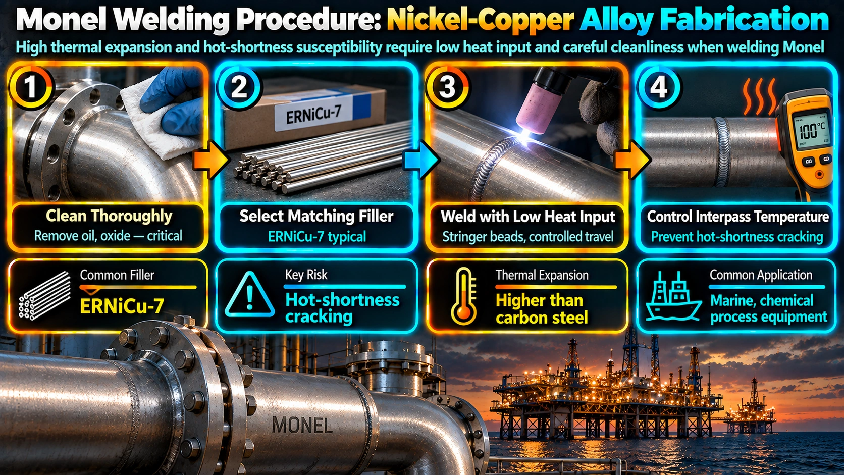 Monel Welding Procedure: Nickel-Copper Alloy Fabrication