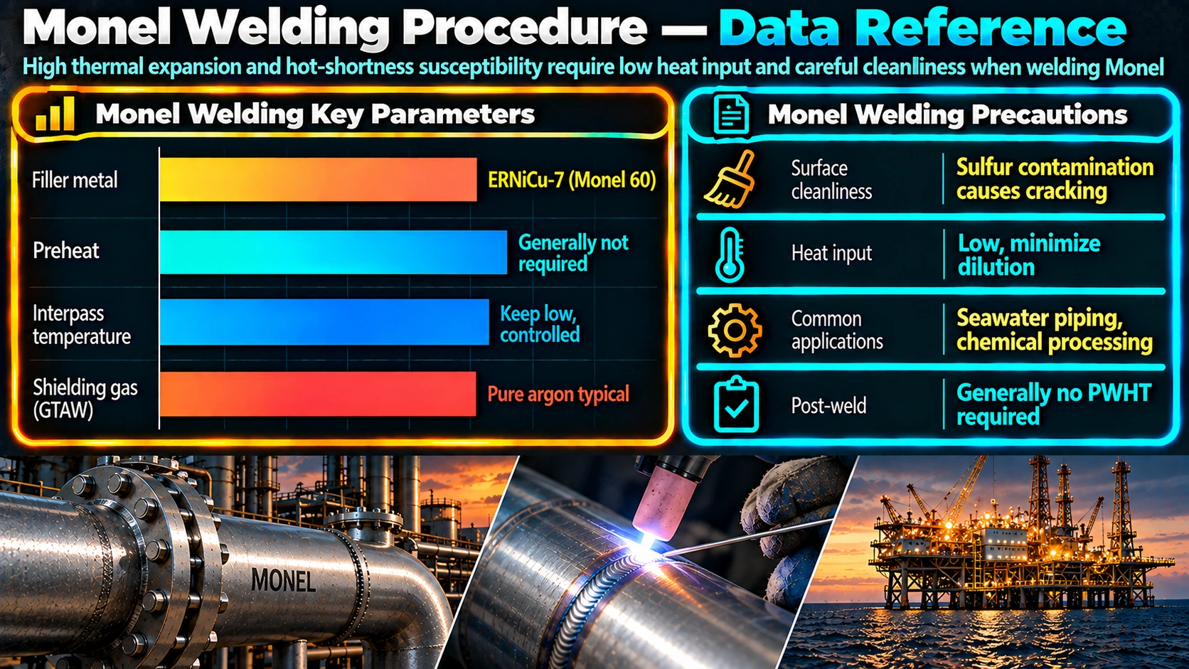 Monel Welding Procedure — Data Reference