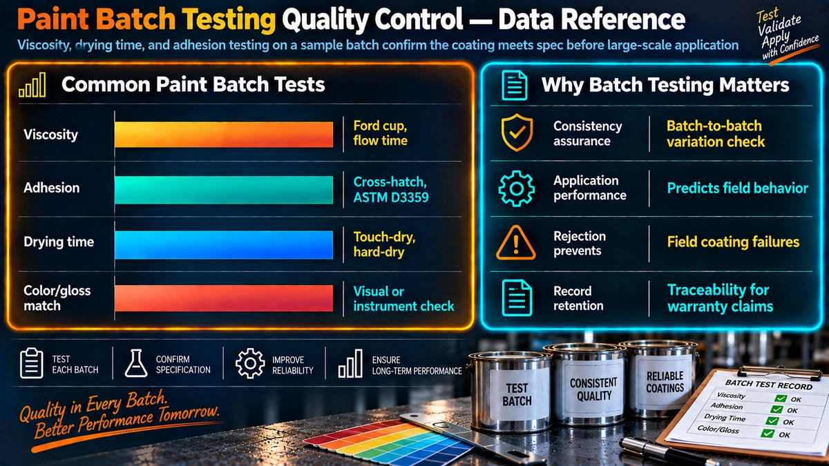 Common paint batch tests and why batch testing matters