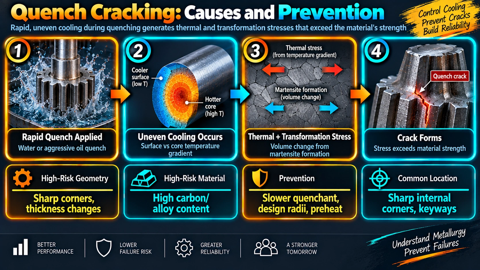 Quench Cracking: Causes and Prevention