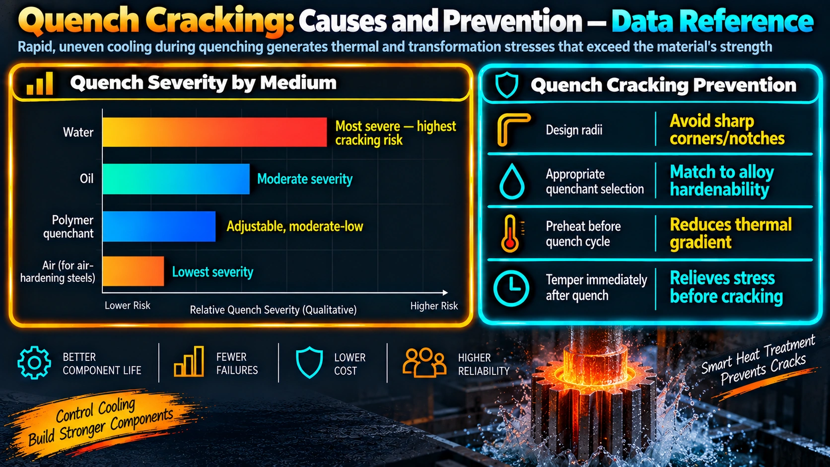 Quench Cracking: Causes and Prevention — Data Reference