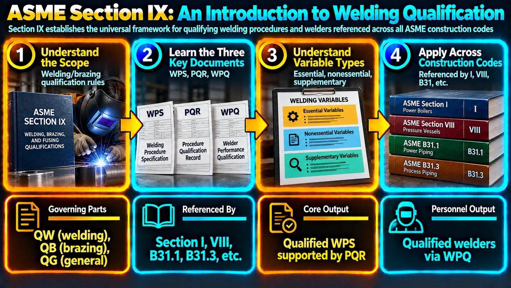 ASME Section IX introduction to welding qualification framework