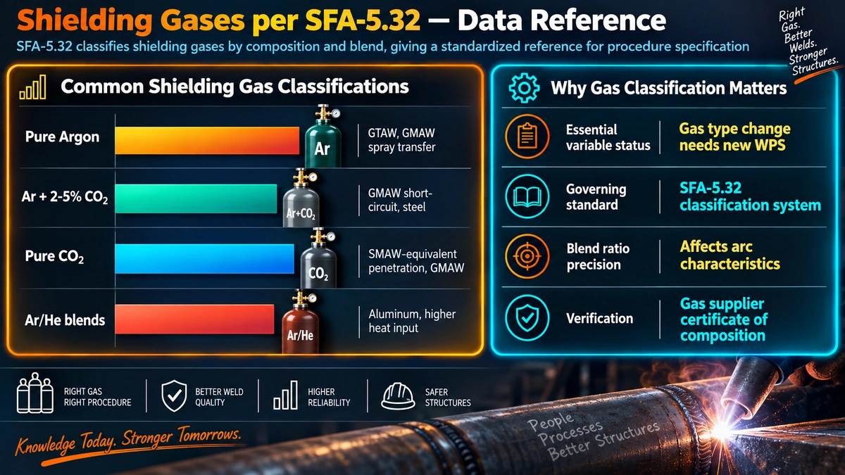 Common shielding gas classifications and why gas classification matters