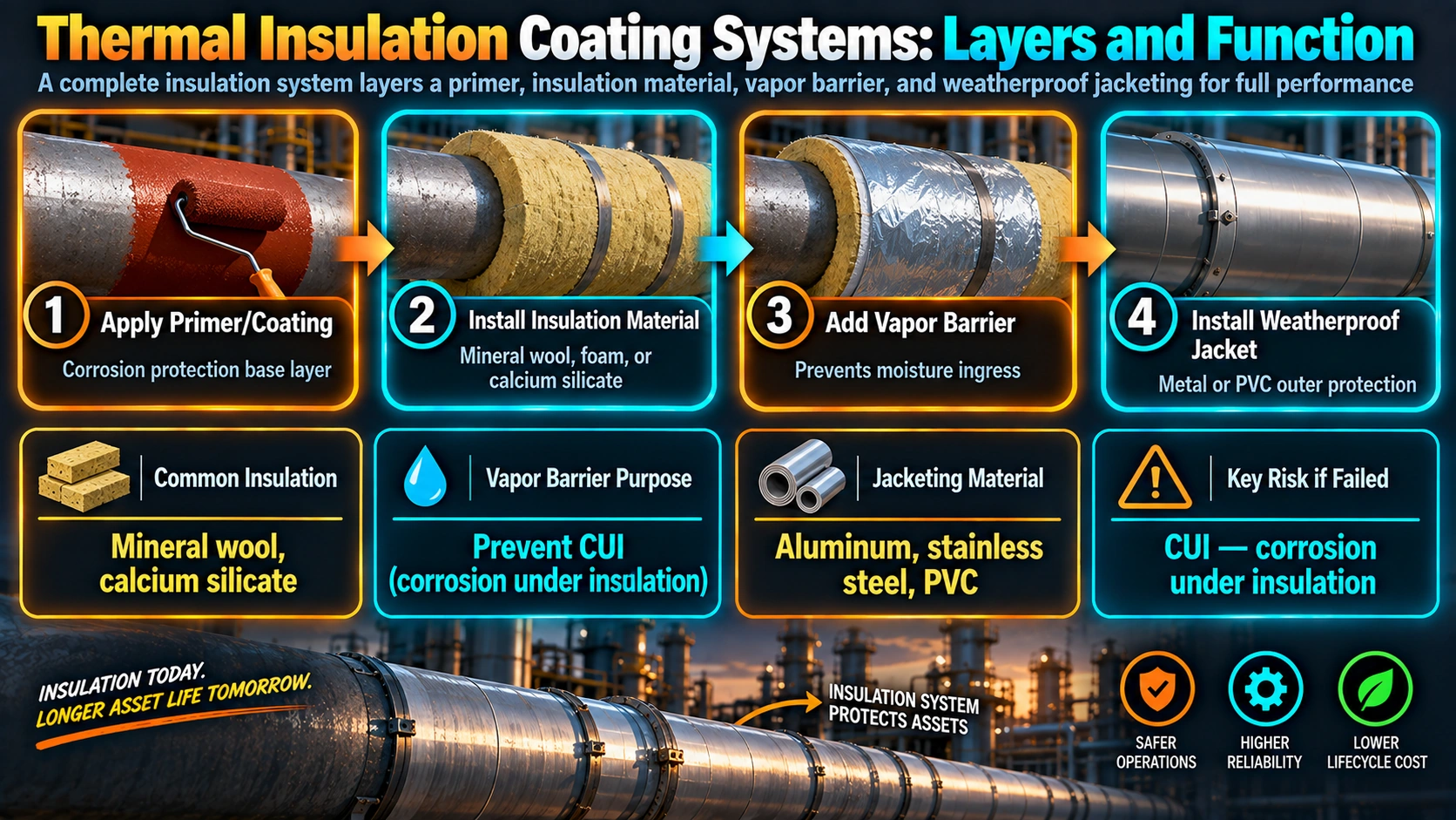 Thermal Insulation Coating Systems: Layers and Function