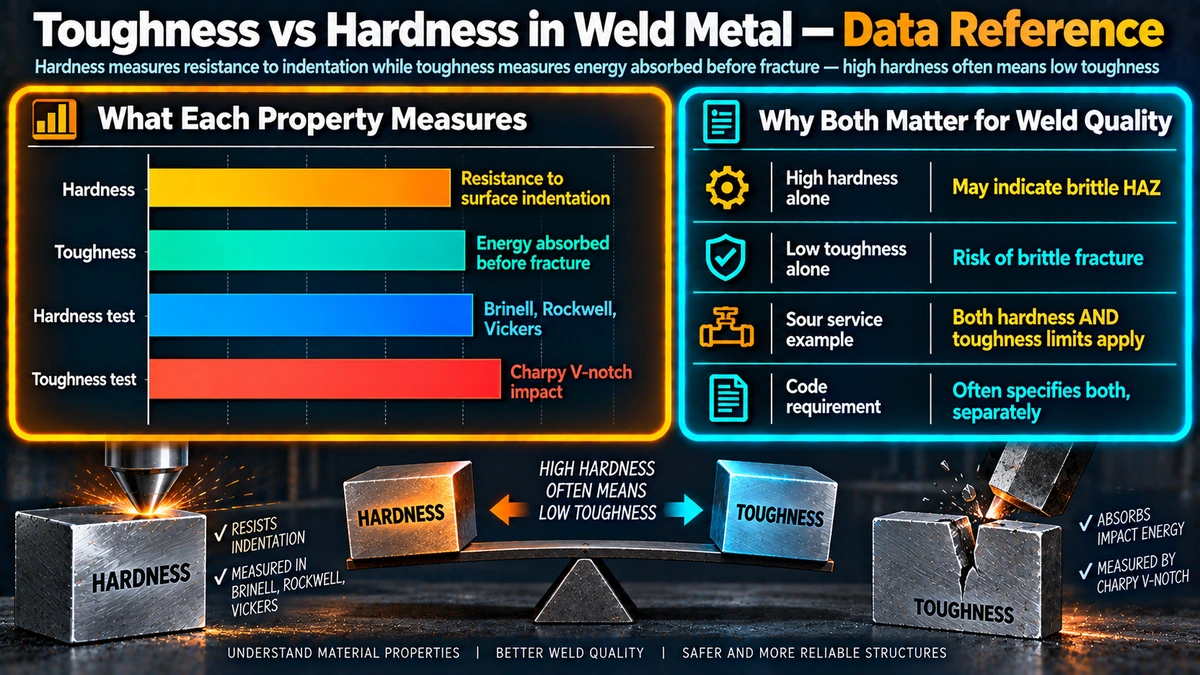 What toughness and hardness each measure and why both matter
