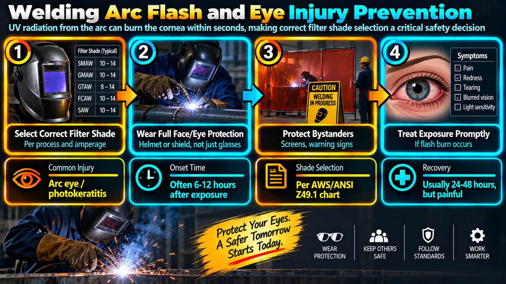 Welding Arc Flash and Eye Injury Prevention
