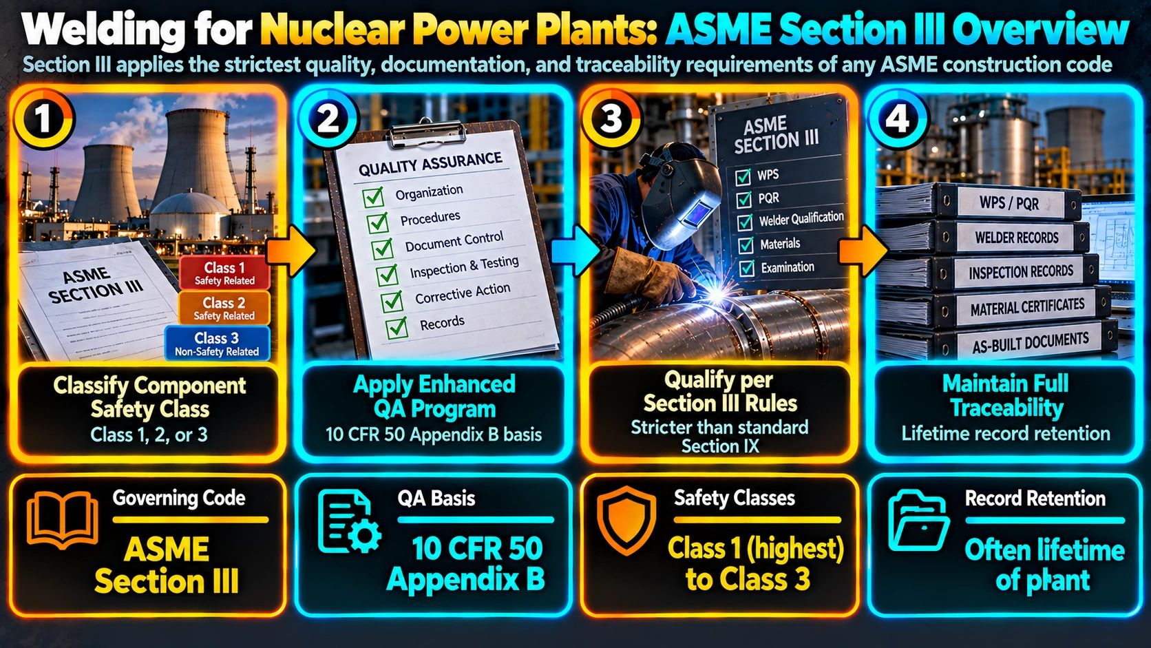 Welding for Nuclear Power Plants: ASME Section III Overview