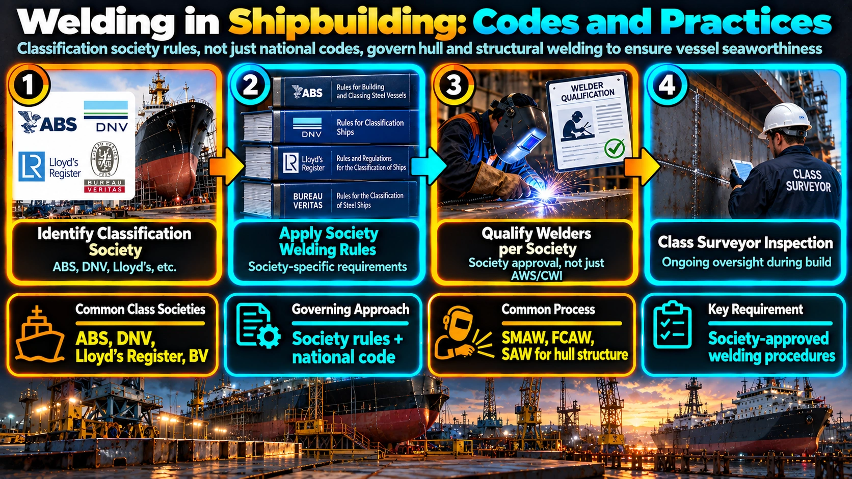 Welding in Shipbuilding: Codes and Practices