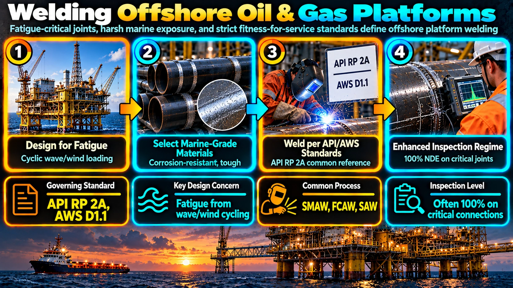 Welding Offshore Oil & Gas Platforms