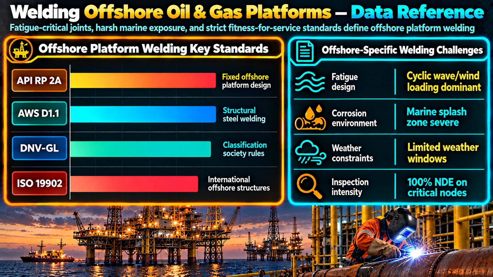Welding Offshore Oil & Gas Platforms — Data Reference