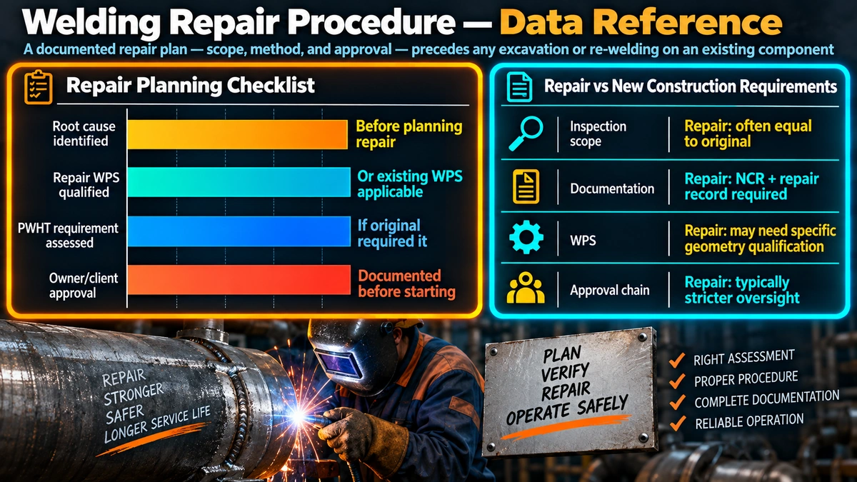 Repair planning checklist and repair versus new construction requirements